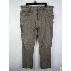 Men's Mountain Khakis Chino Pants Size 38x34 Grey Blue